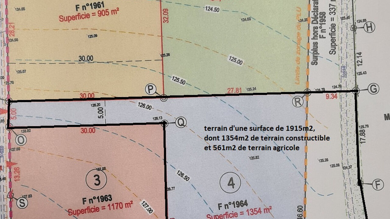 terrain  pièces 1915 m2 à vendre à Plouagat (22170)