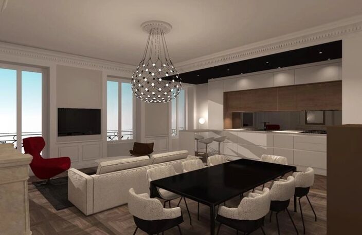 Lyon 6 - Quai du Rhône - Appartement de 117 m² - 3 Chambres — photo 2