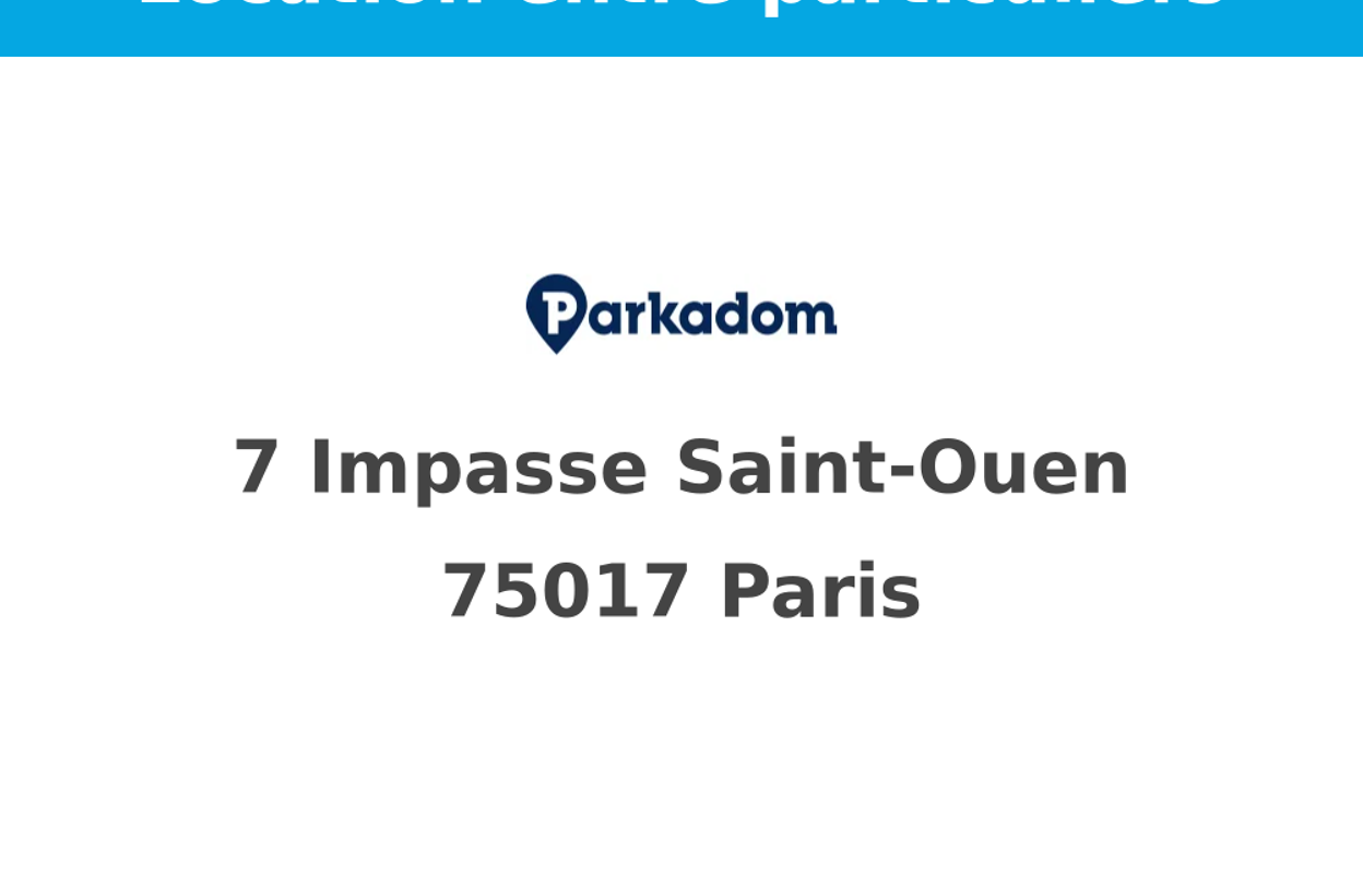 garage  pièces  m2 à louer à Paris 17 (75017)