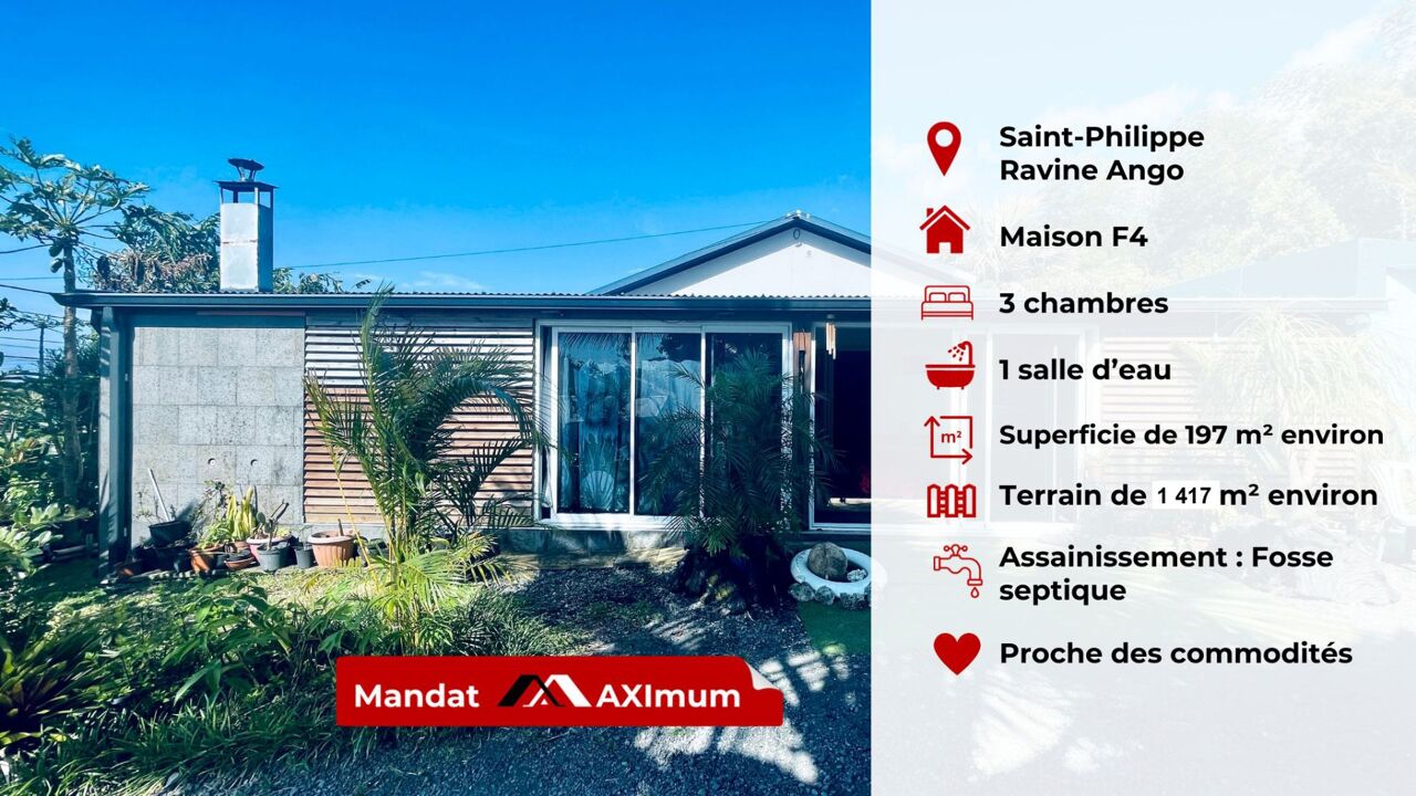 maison 6 pièces 197 m2 à vendre à Saint-Philippe (97442)