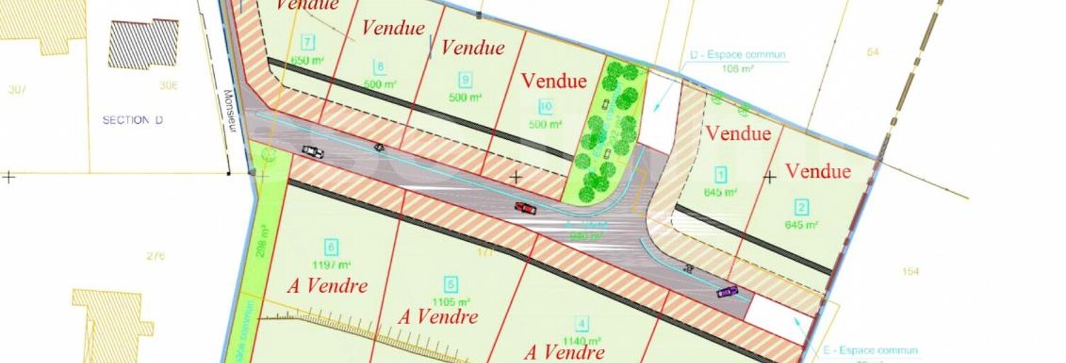 Terrain  1105 m² à vendre à Sancey (25430)