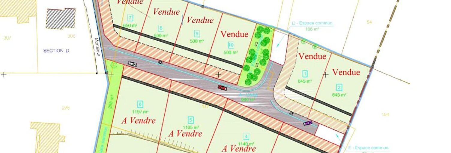 Terrain  1105 m² à vendre à Sancey (25430)