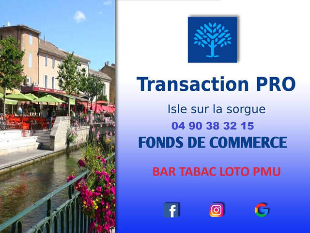 Fonds de commerce Tabac L Isle Sur La Sorgue — photo du bien