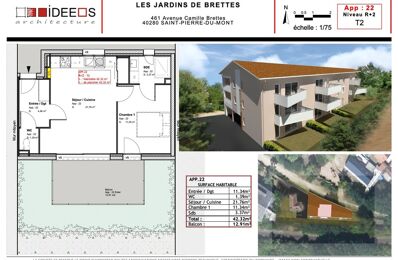 vente appartement 133 500 € à proximité de Bordères-Et-Lamensans (40270)