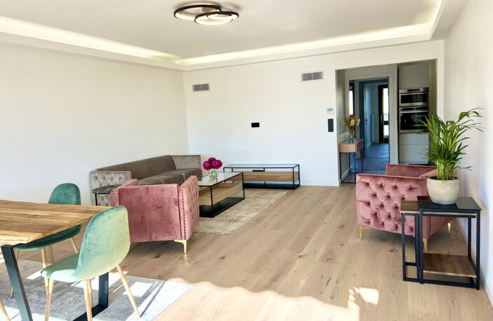 CANNES PETIT JUAS T4 DE 102M2 TERRASSE 14M2 SUD VUE MER PISC — photo 3
