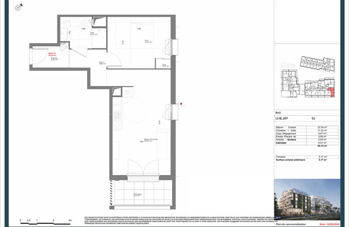 RÉSIDENCE SENIOR - APPARTEMENTS T2 - ROUEN RIVE DROITE CENTRE - ENTRE 45.05m² et 62.19m² — photo 2