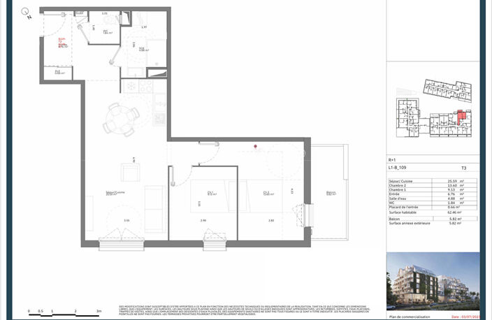 RÉSIDENCE SENIOR - APPARTEMENTS T3 - ROUEN RIVE DROITE CENTRE - ENTRE 62.36m² et 62.46m² - PARKING — photo 2