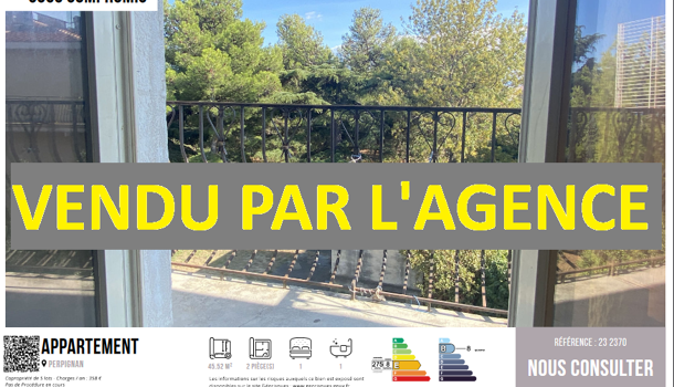 Appartement 2 pièces  à vendre Perpignan 66000