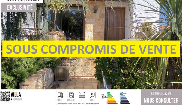 Villa / Maison 4 pièces  à vendre Perpignan 66000