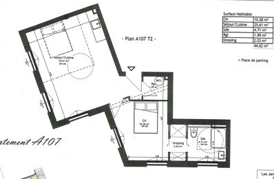 appartement 2 pièces 45 m2 à vendre à Clamart (92140)