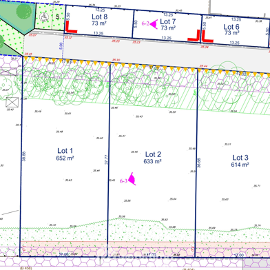 Terrain 689 m²