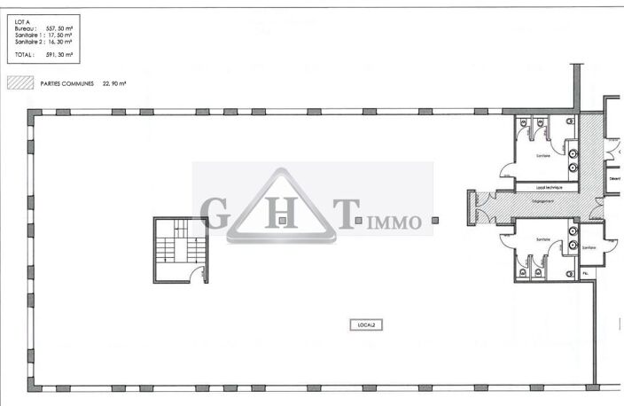 Bureaux a louer de 682 m² Serris — photo 2