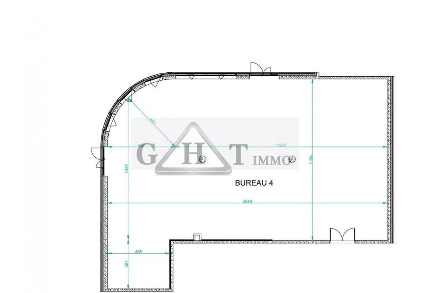 BUREAU 255 M² A LOUER CHESSY — photo 1