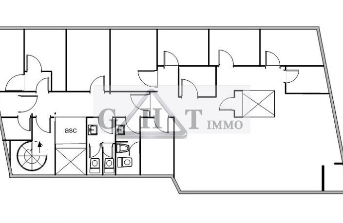 A LOUER 310M² DE BUREAUX A CLICHY — photo 2