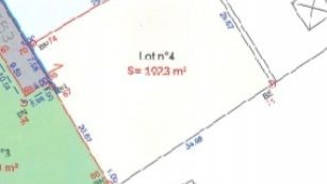 terrain  pièces 1023 m2 à vendre à Saint-Laurent-sur-Oust (56140)