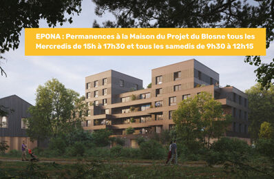 appartement neuf T2, T3, T4, T5 pièces 41 à 92 m2 à vendre à Rennes (35000)