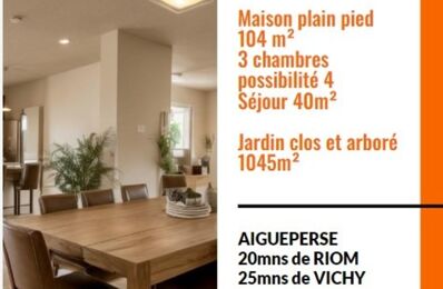 maison 5 pièces 104 m2 à vendre à Aigueperse (63260)