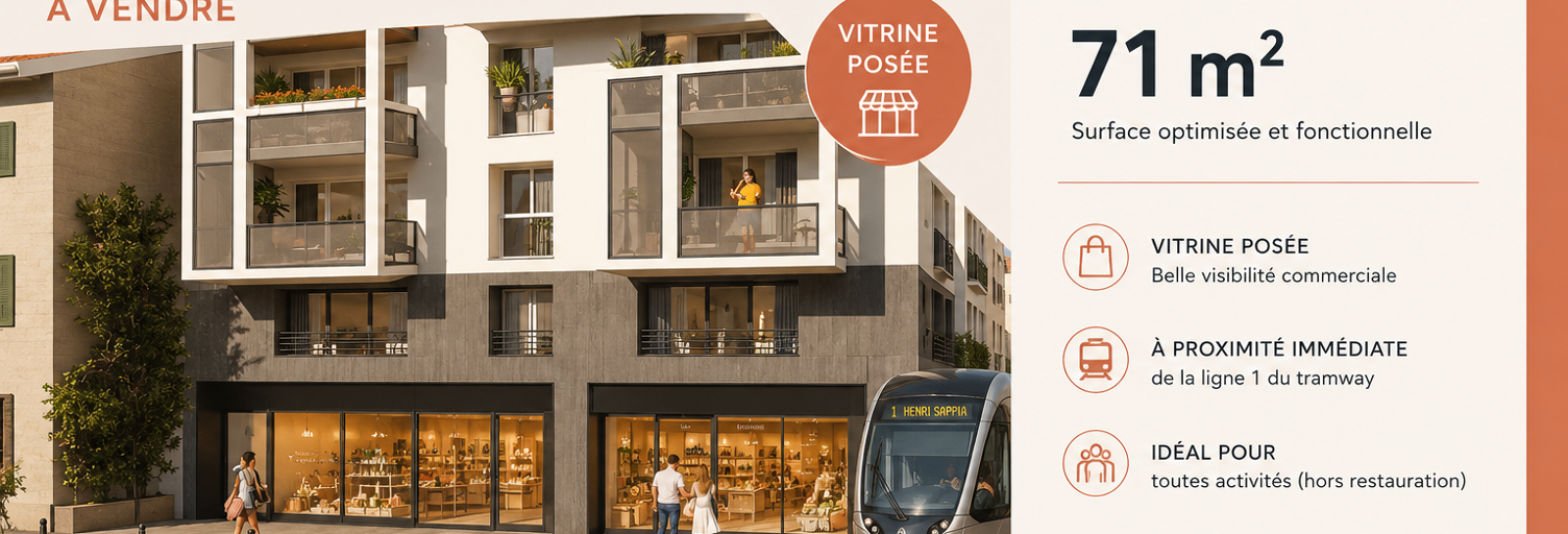 Commerce  71 m² à vendre à Nice (06300)