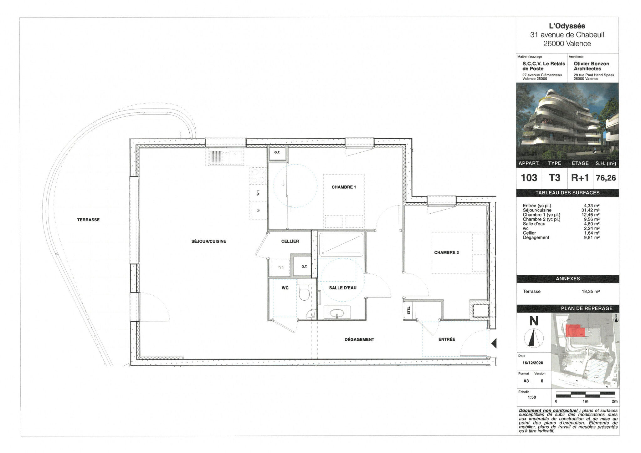 Appartement 3 pièces  à vendre Valence 26000