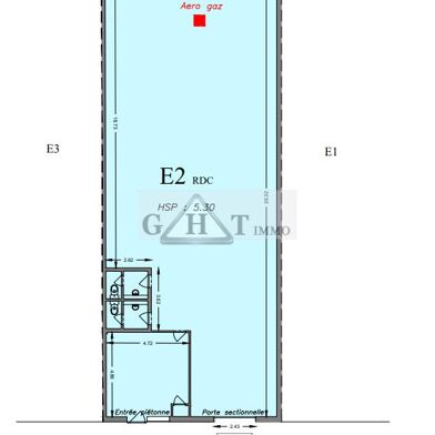 Local industriel 260 m²