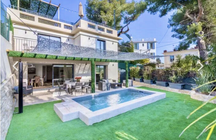 CANNES CENTRE BAS PETIT JUAS VILLA REFAITE T6 VUE MER 200M2 — photo 4