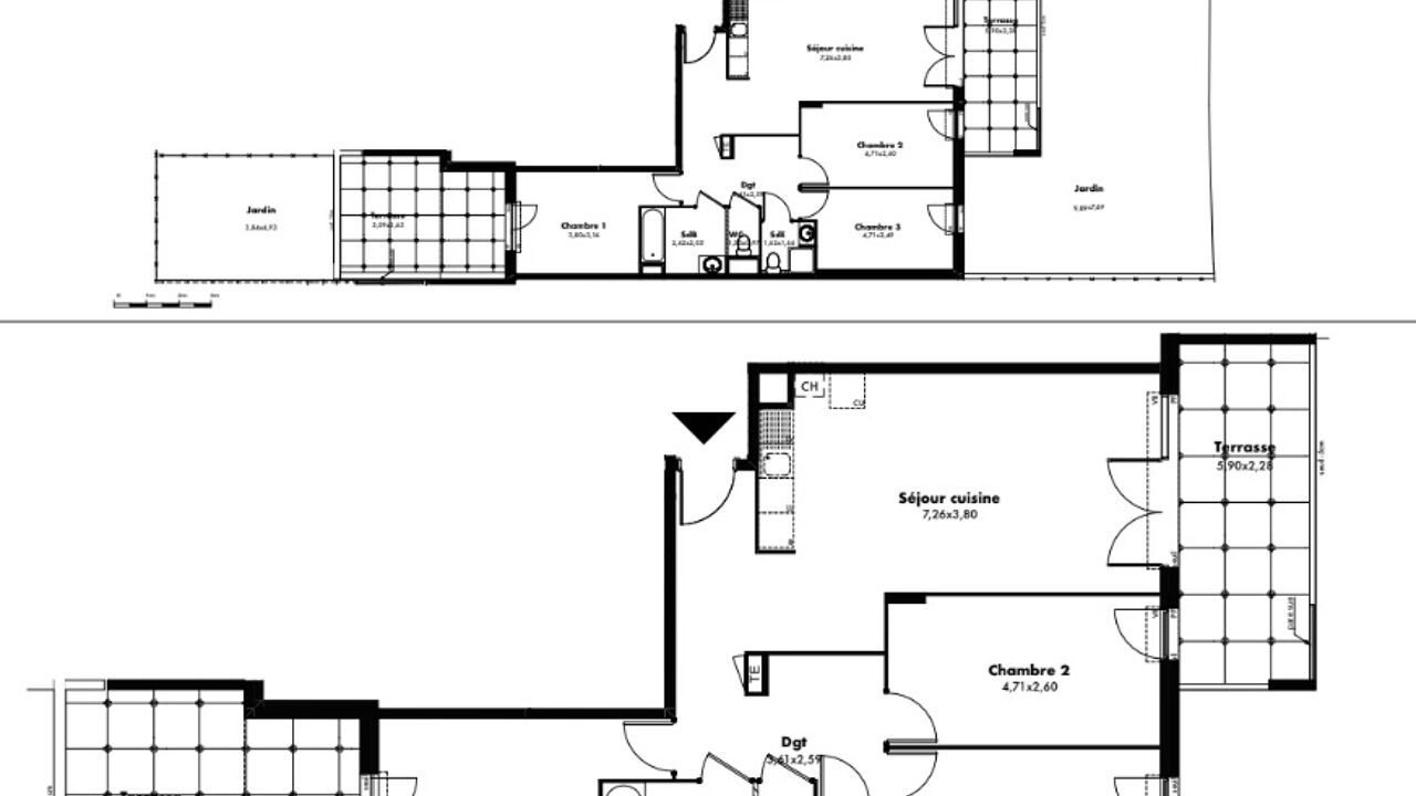 appartement 3 pièces 65 m2 à vendre à Gardanne (13120)