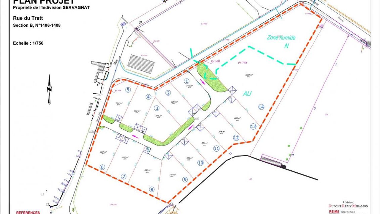 terrain  pièces 695 m2 à vendre à Sermiers (51500)