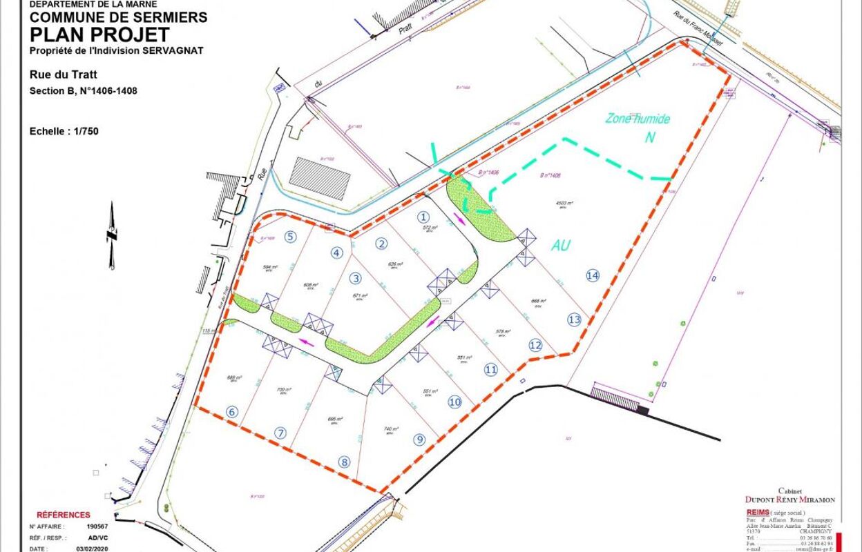 terrain  pièces 695 m2 à vendre à Sermiers (51500)