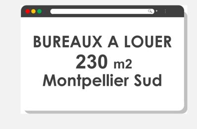 location bureau 2 220 € CC /mois à proximité de Saussan (34570)