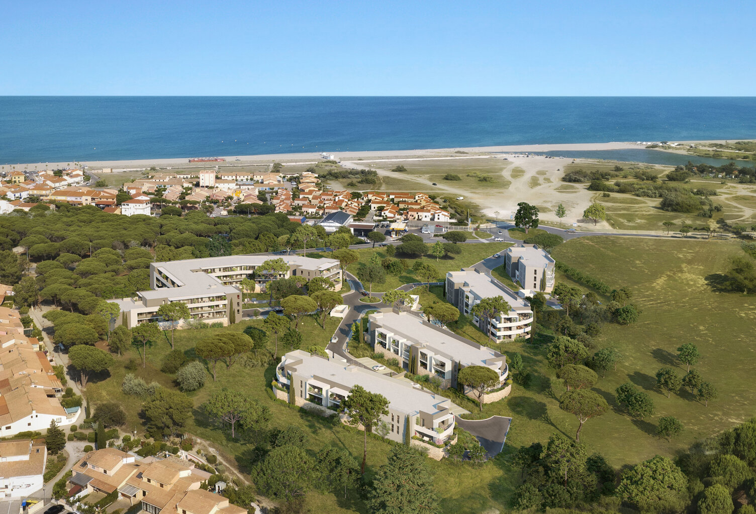Appartement neuf T3 dernier étage, proche plage, vue mer, au — photo 1