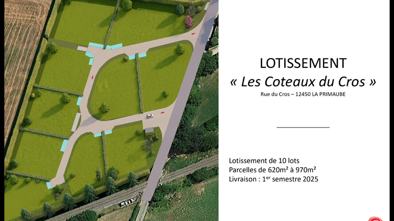 terrain  pièces 970 m2 à vendre à Luc-la-Primaube (12450)