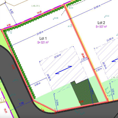 Terrain à construire 521 m²