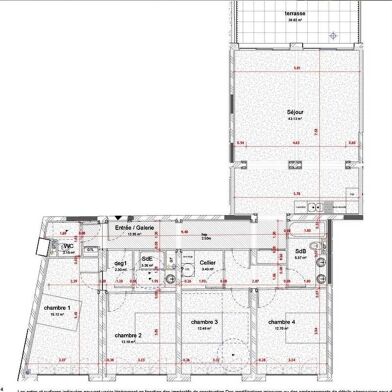 Appartement 5 pièces 128 m²