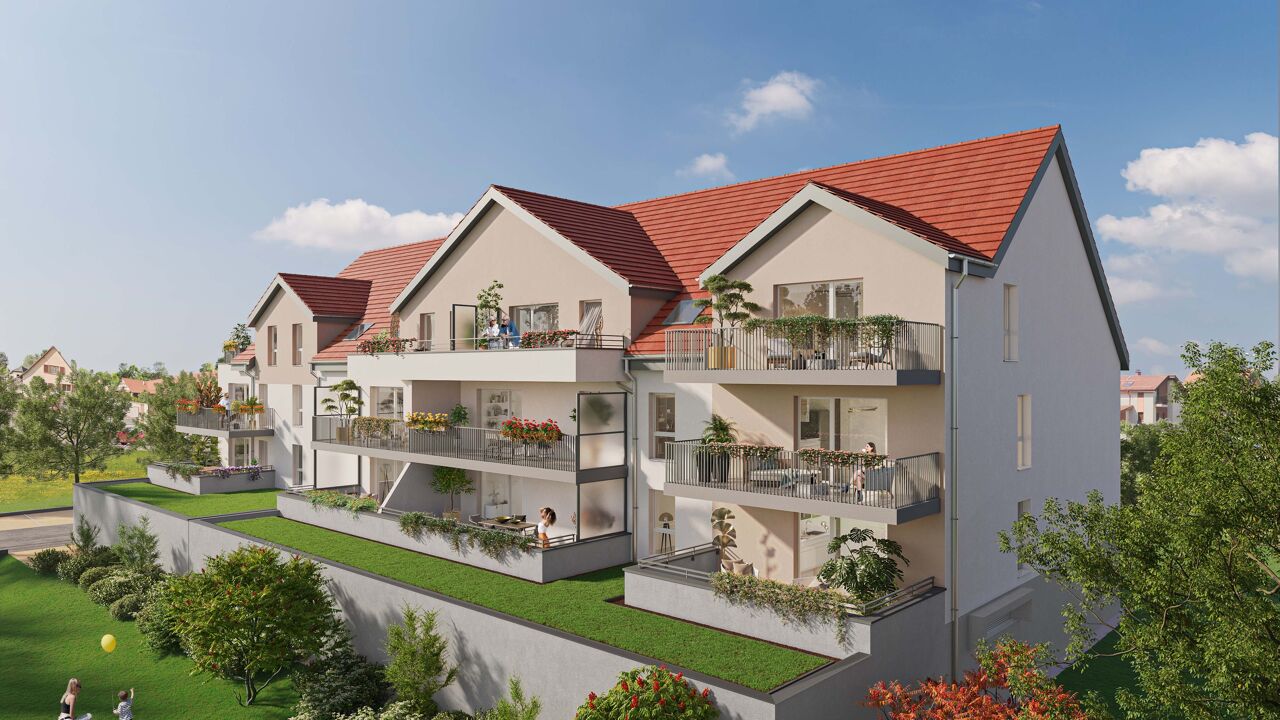 appartement neuf T1, T2, T3, T4 pièces 26 à 80 m2 à vendre à Colmar (68000)
