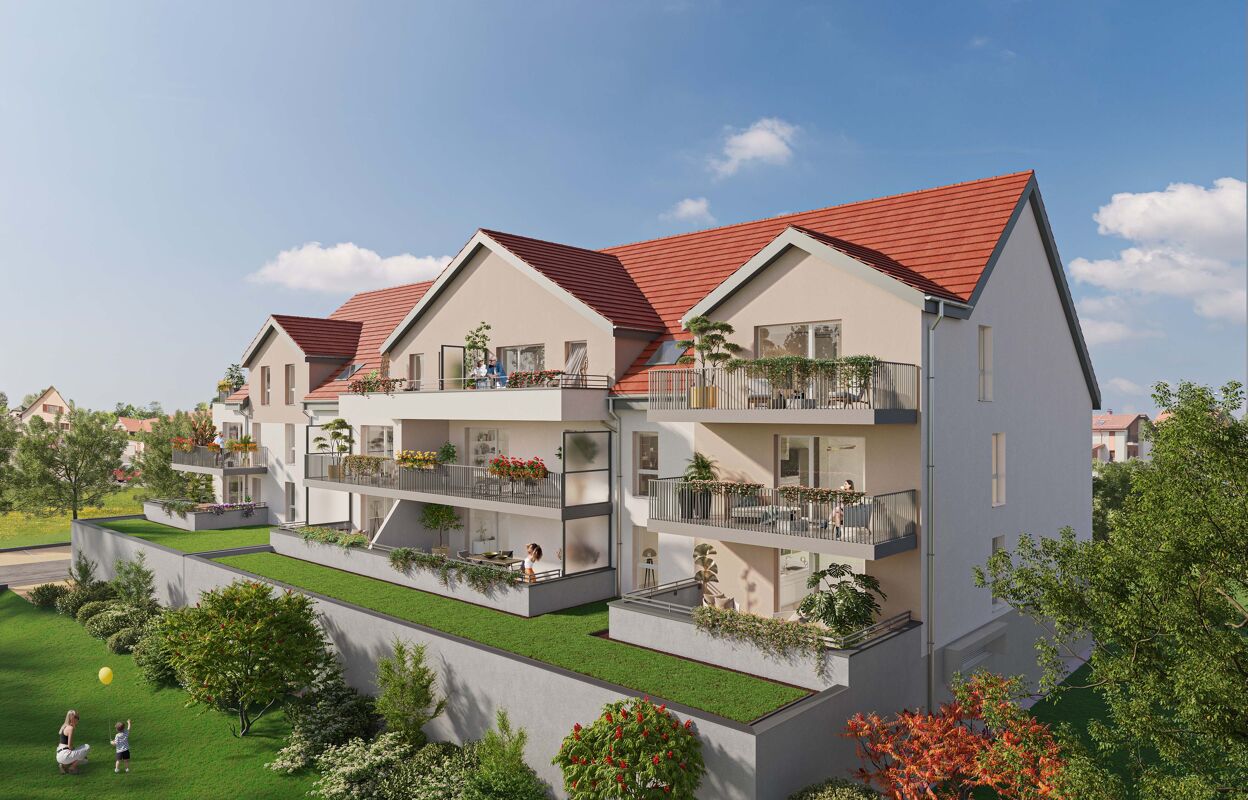 appartement neuf T1, T2, T3, T4 pièces 26 à 80 m2 à vendre à Colmar (68000)