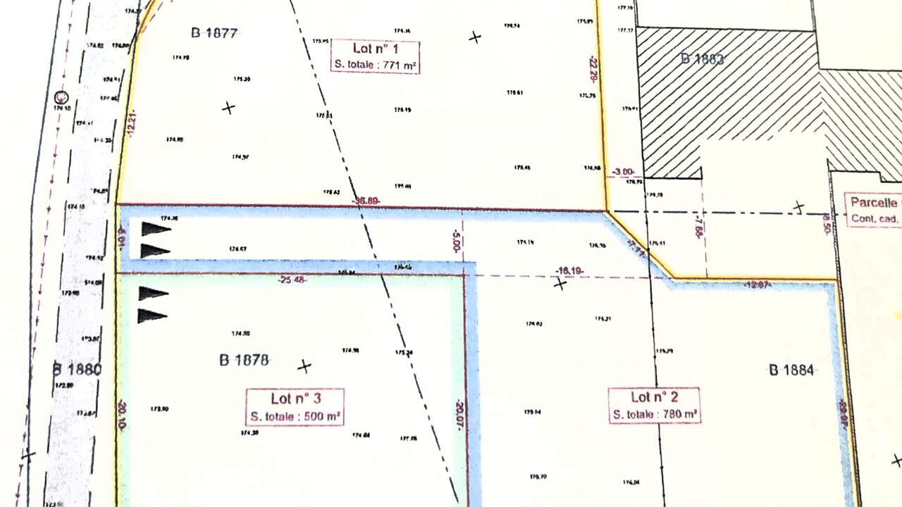 terrain  pièces 500 m2 à vendre à Les Mages (30960)