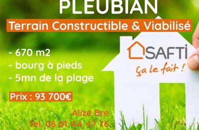 vente terrain 93 700 € à proximité de Pleumeur-Gautier (22740)