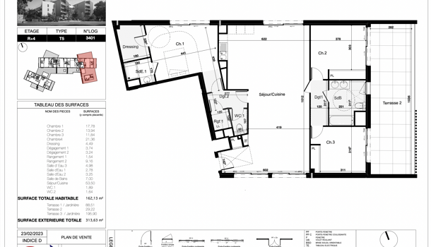 Appartement 5 pièces  à vendre Canet-Plage 66140