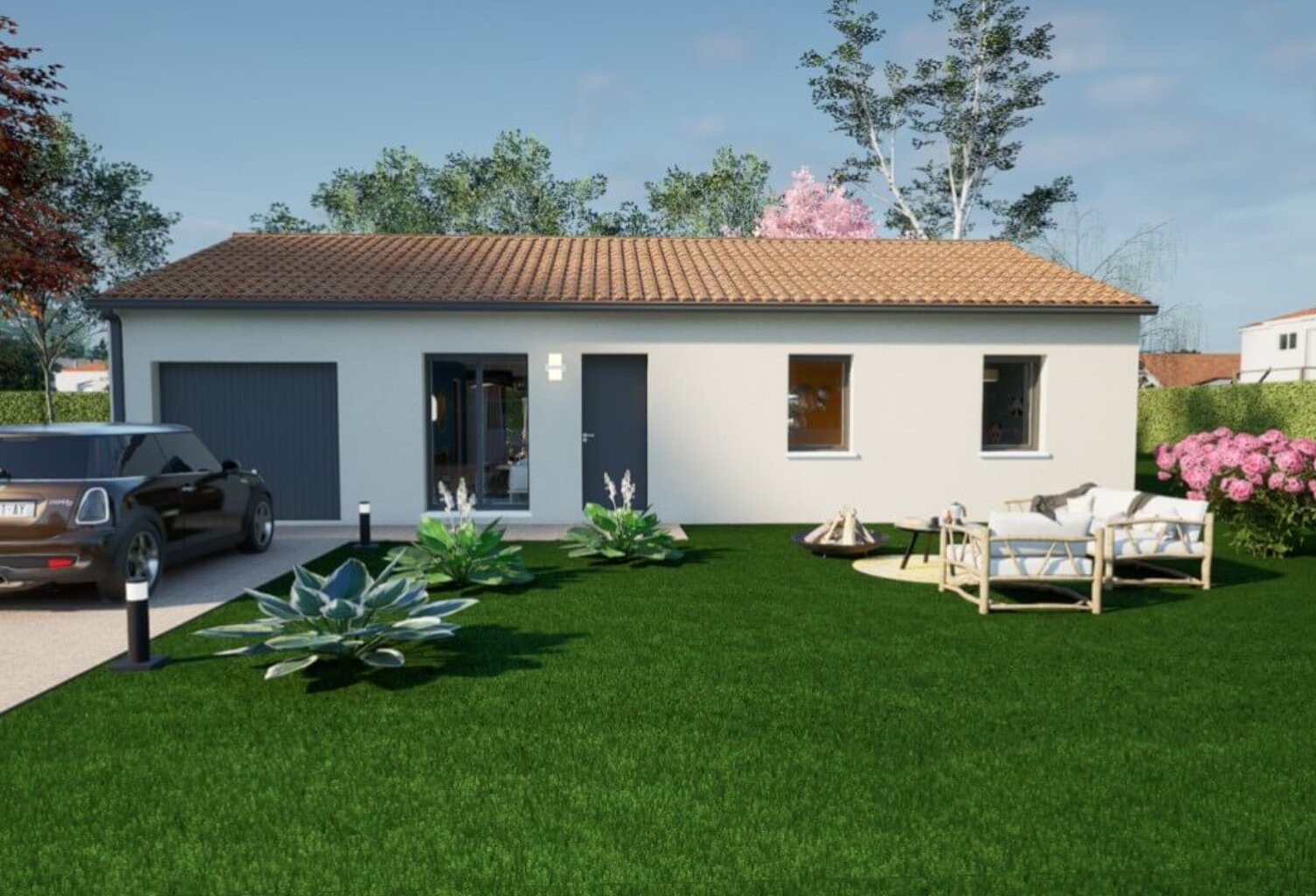 Maison 4 pièces 90.00 m² - Terrain: 543 m² — photo 1