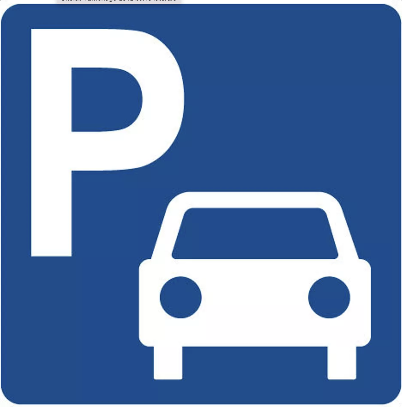 Place de parking privative avec stop car