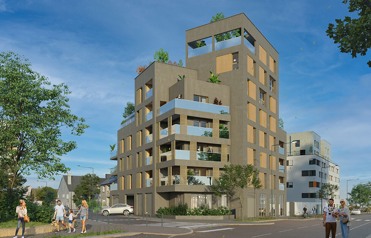 appartement neuf T2, T3 pièces 59 à 66 m2 à vendre à Rennes (35000)