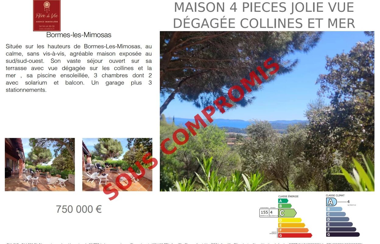 maison 4 pièces 130 m2 à vendre à Bormes-les-Mimosas (83230)