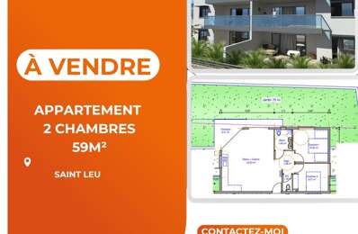 appartement 3 pièces 59 m2 à vendre à Saint-Leu (97436)