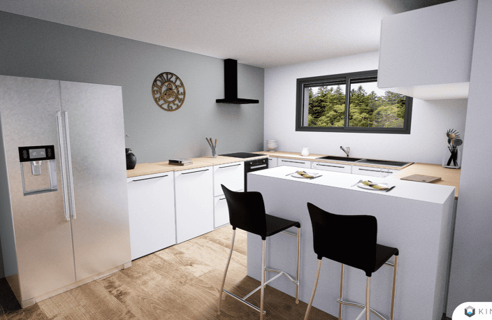 Maison de 124 m² avec 3 chambres - Terrain: 3450 m² — photo 2