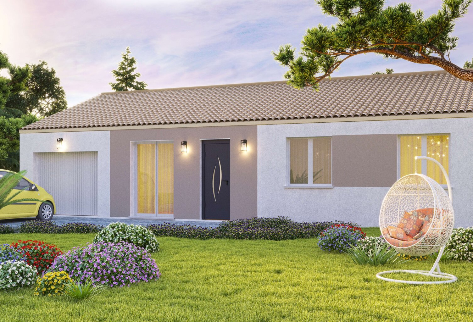 Maison 5 pièces 92.00 m² - Terrain: 1800 m² — photo 1