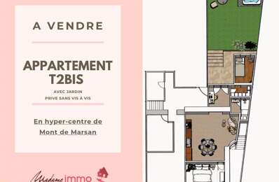 appartement 3 pièces 58 m2 à vendre à Mont-de-Marsan (40000)
