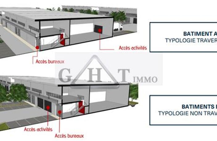 A VENDRE 264 M²  ENTREPOT ET BUREAUX A STAINS — photo 3