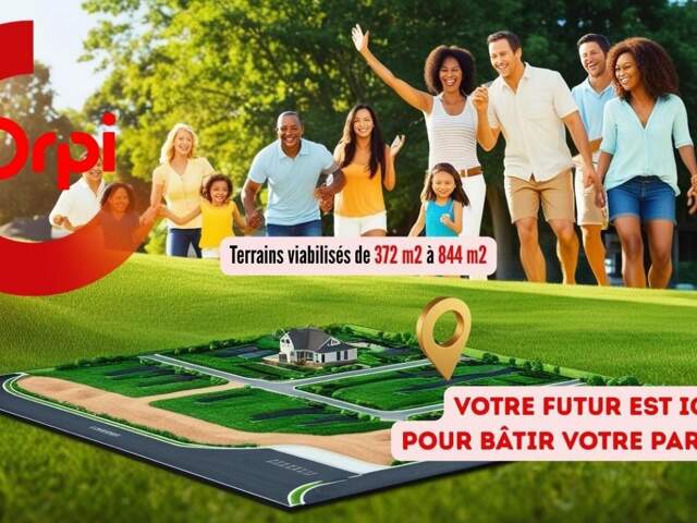 Terrains viabilisés de 372 m2 à 844 m2 — photo du bien