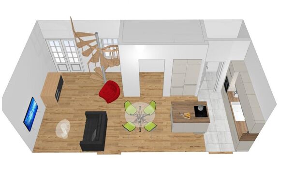 Appartement 3 pièces  à vendre Rochefort 17300