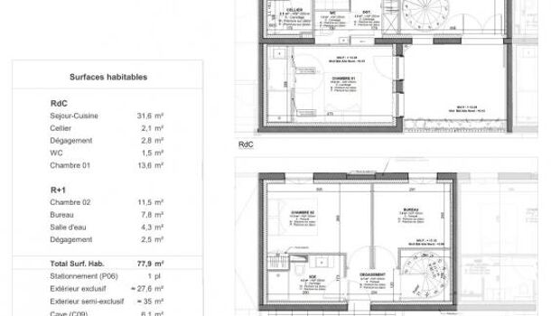 Appartement 3 pièces  à vendre Rochefort 17300